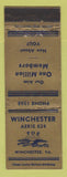 Matchbook Cover - Eagles Club Winchester VA WEAR