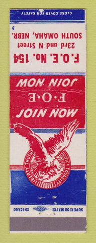 Matchbook Cover - Eagles Club South Omaha NE