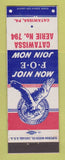 Matchbook Cover - Eagles Club Catawissa PA