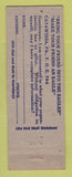 Matchbook Cover - Eagles Club Catawissa PA