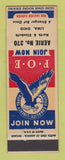 Matchbook Cover - Eagles Club Lima OH