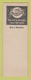 Matchbook Cover - Eagles Club Wheeling WV SAMPLE