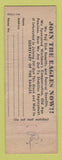 Matchbook Cover - Eagles Club Donora PA WRITING WEAR