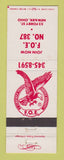 Matchbook Cover - Eagles Club Newark OH