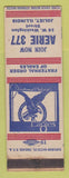 Matchbook Cover - Eagles Club Joliet IL WEAR