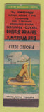 Matchbook Cover - Bud Weidaw's Texaco oil gas Allentown PA pinup