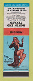 Matchbook Cover - North End Texaco oil gas Frederick MD pinup