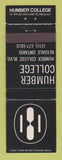 Matchbook Cover - Humber College Rexdale ON