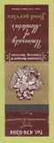 Matchbook Cover - University of Manitoba MB Food Service WEAR