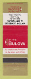 Matchbook Cover - Bulova Watches Mayor Jewelry Hamilton OH