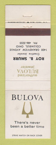 Matchbook Cover - Bulova Watches Roy Smurr Columbus OH