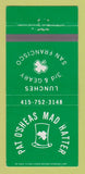 Matchbook Cover - Pat O'Sheas Mad Hatter San Francisco CA 30 Strike