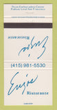 Matchbook Cover - Enzo's Ristorante San Francisco CA 30 Strike