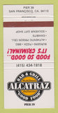 Matchbook Cover - Alcatraz Bar Grill San Francisco CA 30 Strike
