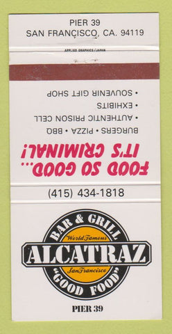 Matchbook Cover - Alcatraz Bar Grill San Francisco CA 30 Strike