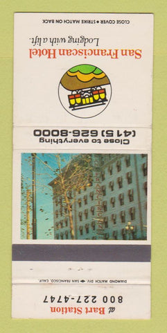 Matchbook Cover - San Franciscan Hotel San Francisco CA 30 Strike