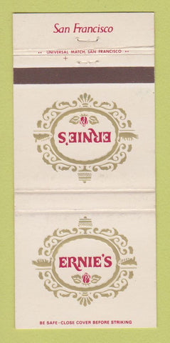 Matchbook Cover - Ernie's Restaurant San Francisco CA #2 30 Strike