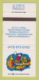 Matchbook Cover - Alioto's Restaurant San Francisco CA 30 Strike