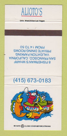 Matchbook Cover - Alioto's Restaurant San Francisco CA 30 Strike