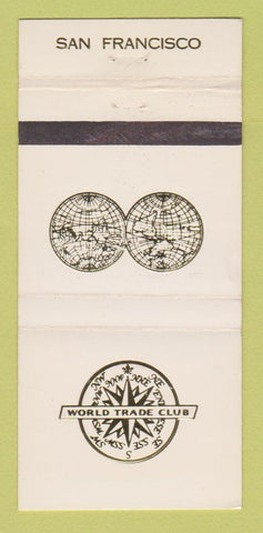 Matchbook Cover - World Trade Club San Francisco CA 30 Strike