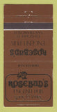 Matchbook Cover - Rosebud's English Pub San Francisco CA 30 Strike