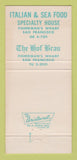 Matchbook Cover - Peter Alioto's Restaurant San Francisco CA 30 Strike