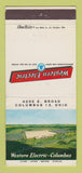 Matchbook Cover - Western Electric Bell Telephone Columbus OH 30 Strike