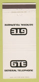 Matchbook Cover - GTE General Telephone 30 Strike