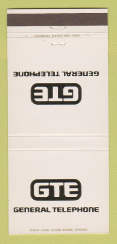 Matchbook Cover - GTE General Telephone 30 Strike