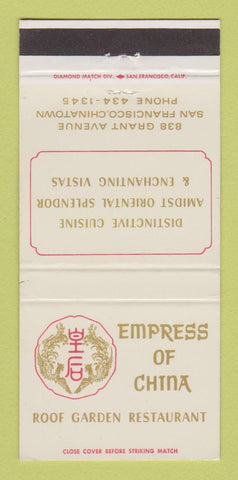 Matchbook Cover - Empress of China Chinese Restaurant San Francisco CA 30 Strike