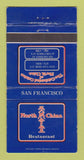 Matchbook Cover - North China Restaurant San Francisco CA WEAR 30 Strike