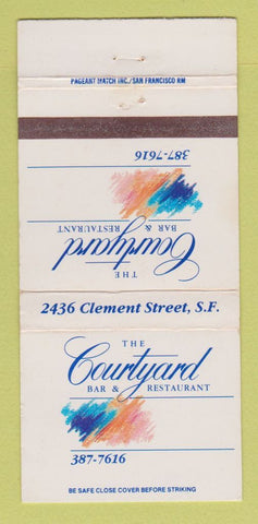 Matchbook Cover - Courtyard Restaurant San Francisco CA 30 Strike