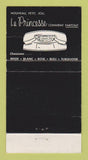 Matchbook Cover - Le Princesse Telephone Princess QC WEAR TEAL 30 Strike