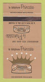 Matchbook Cover - Le Princesse Telephone Princess QC WEAR GOLD 30 Strike