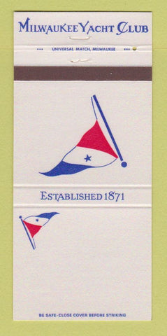 Matchbook Cover - Milwaukee Yacht Club WI 30 Strike
