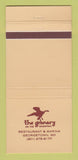 Matchbook Cover - The Granary Georgetown MD 30 Strike