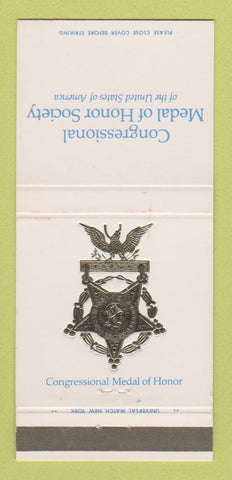 Matchbook Cover - Congressional Medal of Honor Society 30 Strike