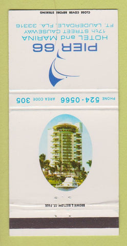 Matchbook Cover - Pier 66 Hotel Marina Fort Lauderdale FL 30 Strike