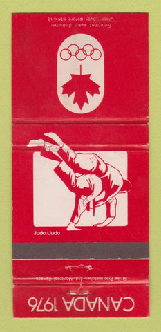 Matchbook Cover - 1976 Olympics Canada Judo RED 30 Strike