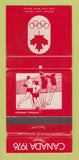 Matchbook Cover - 1976 Olympics Canada Volleyball RED 30 Strike