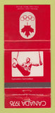 Matchbook Cover - 1976 Olympics Canada Gymnastics WEAR RED 30 Strike