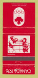 Matchbook Cover - 1976 Olympics Canada Boxing RED 30 Strike