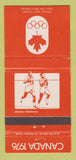 Matchbook Cover - 1976 Olympics Canada Athletics  ORANGE 30 Strike