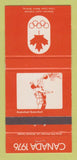 Matchbook Cover - 1976 Olympics Canada Basketball ORANGE 30 Strike