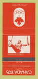 Matchbook Cover - 1976 Olympics Canada Gymnastics WEAR ORANGE 30 Strike