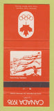 Matchbook Cover - 1976 Olympics Canada Swimming ORANGE 30 Strike