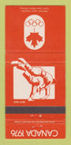Matchbook Cover - 1976 Olympics Canada Judo ORANGE 30 Strike