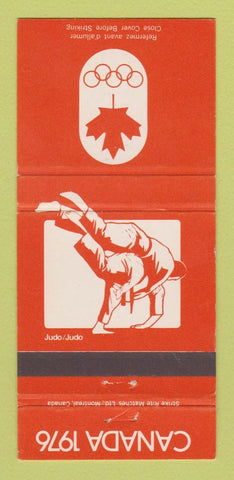 Matchbook Cover - 1976 Olympics Canada Judo ORANGE 30 Strike