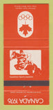 Matchbook Cover - 1976 Olympics Canada Equestrian ORANGE 30 Strike