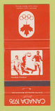 Matchbook Cover - 1976 Olympics Canada Handball ORANGE 30 Strike